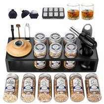 Kit Defumador de Whisky HMYBAR 26 Peças Conjunto para Infusão de Coquetéis Kit Defumador de Whisky HMYBAR 26 Peças Conjunto para Infusão de Coquetéis