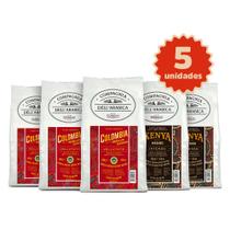Kit Degustação Café Compagnia Dell'Arabica - 3 Colômbia Grão 250g e 2 Quênia Grão 250g