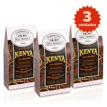 Kit Degustação Café Compagnia Dell'Arabica - 3 Quênia Grão 250g Kit Degustação Café Compagnia Dell'Arabica - 3 Quênia Grão 250g