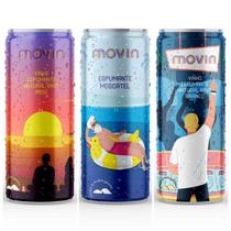 KIT DEGUSTAÇÃO MOVIN 2 BRUT BRANCO, 2 BRUT ROSÉ e 2 MOSCATEL