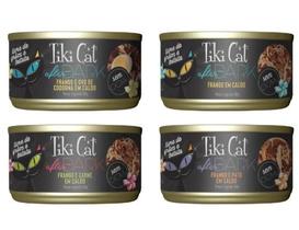kit Degustação Ração Úmida Tiki Cat Dark 4 x 80Gr