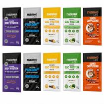 Kit Degustação Thermo Life 10 Sachês Super Cappuccino Creatina Colágeno Kit Degustação Thermo Life 10 Sachês Super Cappuccino Creatina Colágeno