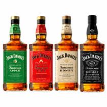 Kit Degustação Whisky Jack Daniel's 4 Sabores Garrafa 1L Kit Degustação Whisky Jack Daniel's 4 Sabores Garrafa 1L