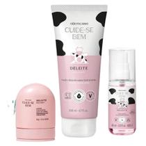 Kit Deleite Body Splash + Loção Hidratante + Creme Para As Mãos - OBoticario