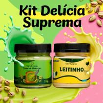 Kit Delícia Suprema Creme de Pistache + Creme de Leite Ninho Cremes Doces Gourmet Gourmet