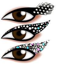 kit Delineador Adesivo Para os Olhos EYE-1902