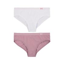 Kit Delrio 2 Calcinhas Infantil F5104 Make/Branco Kit Delrio 2 Calcinhas Infantil F5104 Make/Branco