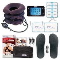 Kit Deluxe de Conforto para Pescoço com Travesseiro Inflável Massageador Dr Ho's Kit Deluxe de Conforto para Pescoço com Travesseiro Inflável Massageador Dr Ho's