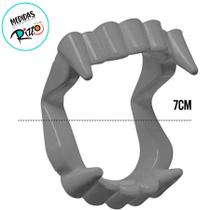 Kit Dentadura de Halloween - "Dentes de Vampiro" - Vermelha - 8 unidades - Rizzo