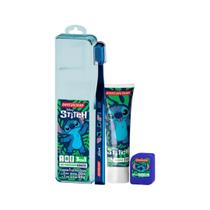 Kit Dental Adulto Escova+Pasta+Fio - Stitch - Dentalclean Kit Dental Adulto Escova+Pasta+Fio - Stitch - Dentalclean