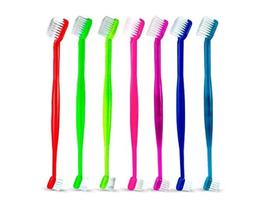 Kit Dental Cães e Gatos Gel Dental Sabor Carne Escova Dedeira Escova Cabo Longo Cia do Pet