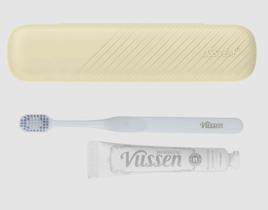Kit dental de viagem Vussen H com pasta de dente, escova de dentes e estojo Kit dental de viagem Vussen H com pasta de dente, escova de dentes e estojo