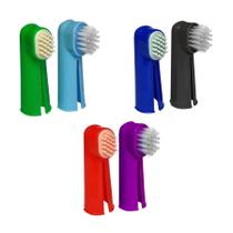 Kit Dental Napi com 2 Dedeiras para Cães e Gatos - Cores Sortidas Kit Dental Napi com 2 Dedeiras para Cães e Gatos - Cores Sortidas
