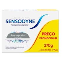 Kit Dental Sensodyne Branqueador Extra Fresh 90g - 3 Unidades