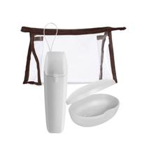 Kit dental up + saboneteira branco