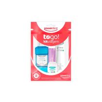 Kit Dental Viagem ToGo Powerdent Escova, Pasta e Fio Dental para Higiene Completa Kit Dental Viagem ToGo Powerdent Escova, Pasta e Fio Dental para Higiene Completa