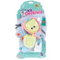 Kit Dentista Brinquedo Odontológico Infantil Com 5 Peças