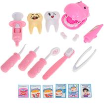 Kit Dentista do Hipopótamo c/ 18 Peças Dental Clinic HZ Toys