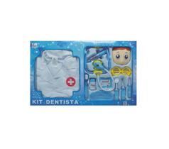 Kit Dentista Infantil Completo Com Avental Azul - Fênix - Fenix Kit Dentista Infantil Completo Com Avental Azul - Fênix - Fenix