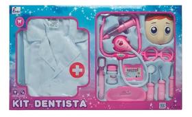 Kit Dentista Infantil Menino Menina Azul ou Rosa Som E Luz - FÊNIX