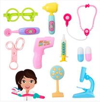 Kit Dentista Mini Doutor Médica Infantil Educativo 12 Peças