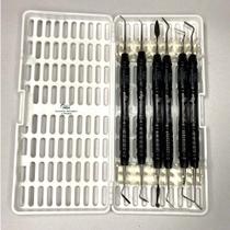 Kit Dentistica Ice Preto com estojo Branco 6B Invent Germany