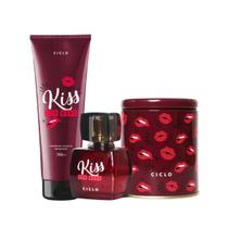 Kit Deo Colônia 100ml + Creme Hidratante Kiss You More Ciclo Cosméticos