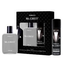 Kit deo colônia 100ml + desod aerosol 100g mr. grey fiorucci Kit deo colônia 100ml + desod aerosol 100g mr. grey fiorucci