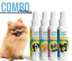 Kit Deo Colônia 4 Perfumes Cães e Gatos - Linha Santo Bicho