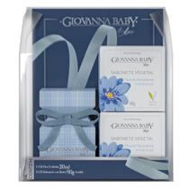 Kit Deo Colônia Blue Giovanna Baby Blue 20ml + 2 Sabonetes 90g