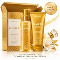 Kit Deo Colônia Body Splash 200 ml Creme Acetinado 200 gr Phytoderm Glamour