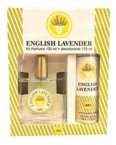 Kit deo colônia english lavender euro cosmetics 100ml + desodorante 170ml