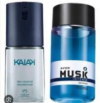 Kit deo corporal Avon Musk e deo kaiak