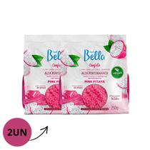 Kit Depil Bella Cera Confete Pink Pitaya 250g 2/Un
