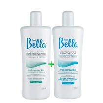 Kit Depil Bella Loção Adstringente 300ml+ Óleo Removedor 300ml