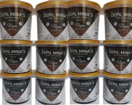 kit DEPIL MINAS contendo 12 potes 300g Cera Depilatória Hidrossolúvel Negra Cravo da Índia kit DEPIL MINAS contendo 12 potes 300g Cera Depilatória Hidrossolúvel Negra Cravo da Índia