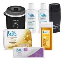 Kit Depilação C/ Cera Quente Rolon E Termocera Mega Bell Kit Depilação C/ Cera Quente Rolon E Termocera Mega Bell