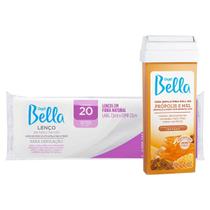 Kit Depilação Cera Roll-On Propólis/Mel + 20 Lenços Kit Depilação Cera Roll-On Propólis/Mel + 20 Lenços