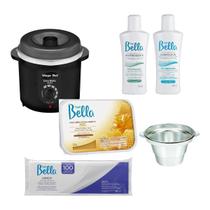 Kit Depilação Cera Termocera 400g Refil Panela Elétrica