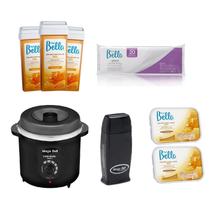 Kit Depilação Com Cera Quente Termocera + Rolon Mega Bell