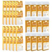 Kit depilação refil roll on natural folhas faciais e corporais natural depilflax Kit depilação refil roll on natural folhas faciais e corporais natural depilflax
