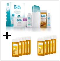 Kit Depilação Roll-on Bivolt Depil Bellla + 10 Cera Refil