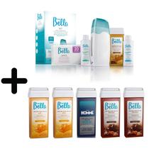 Kit Depilação Rollon Bivolt Depil Bellla + 5 Ceras Refil