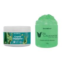 Kit Depilador Creme E Gel Calmante Aloe Vera Kit Depilador Creme E Gel Calmante Aloe Vera