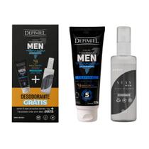Kit Depimiel Creme Depilatório Corporal Men 120g + Desodorante Spray Zephy 100ml