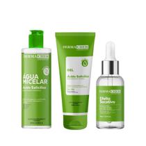 Kit Dermachem Anti Oleosidade Micelar 250ml + Gel 100ml + Sérum 30ml