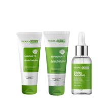Kit Dermachem Anti Oleosidade Sab 100ml + Esfo 100ml + Sérum 30ml