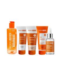 Kit Dermachem Vitamina C Micelar 250ml + Sab 100ml + Esfo 100ml + Gel 100ml + Sérum 30ml Kit Dermachem Vitamina C Micelar 250ml + Sab 100ml + Esfo 100ml + Gel 100ml + Sérum 30ml