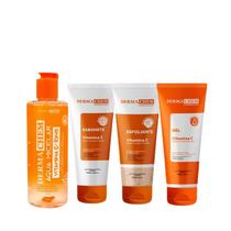 Kit Dermachem Vitamina C Micelar 250ml + Sab 100ml + Esfo 100ml + Gel 100ml