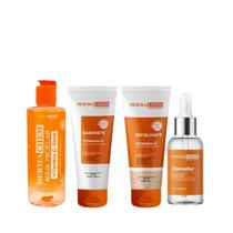 Kit Dermachem Vitamina C Micelar 250ml + Sab 100ml + Esfo 100ml + Sérum 30ml